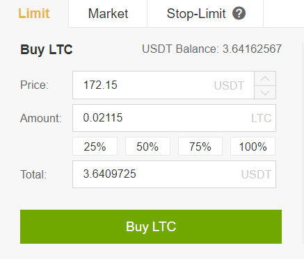 mua ltc bang usdt