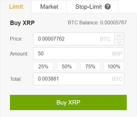 mua xrp tren binance 1