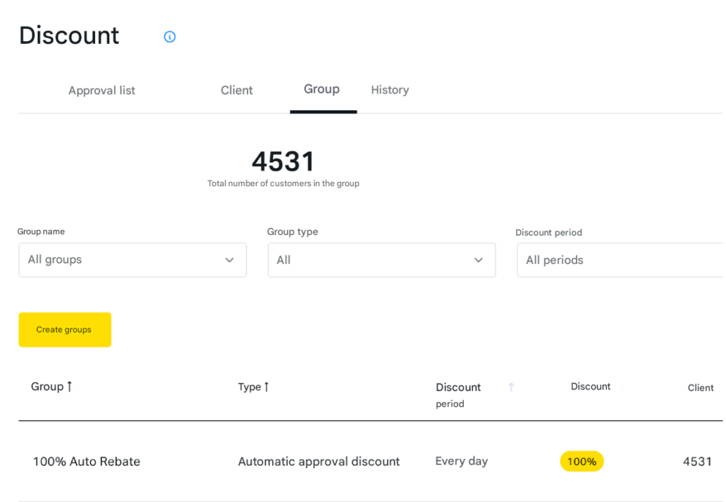 Actual rebate images of Backcom Exness for customers.